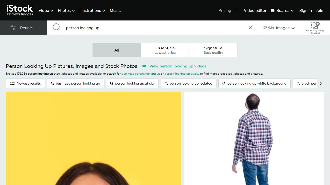 Person Looking Up Pictures, Images and Stock Photos
